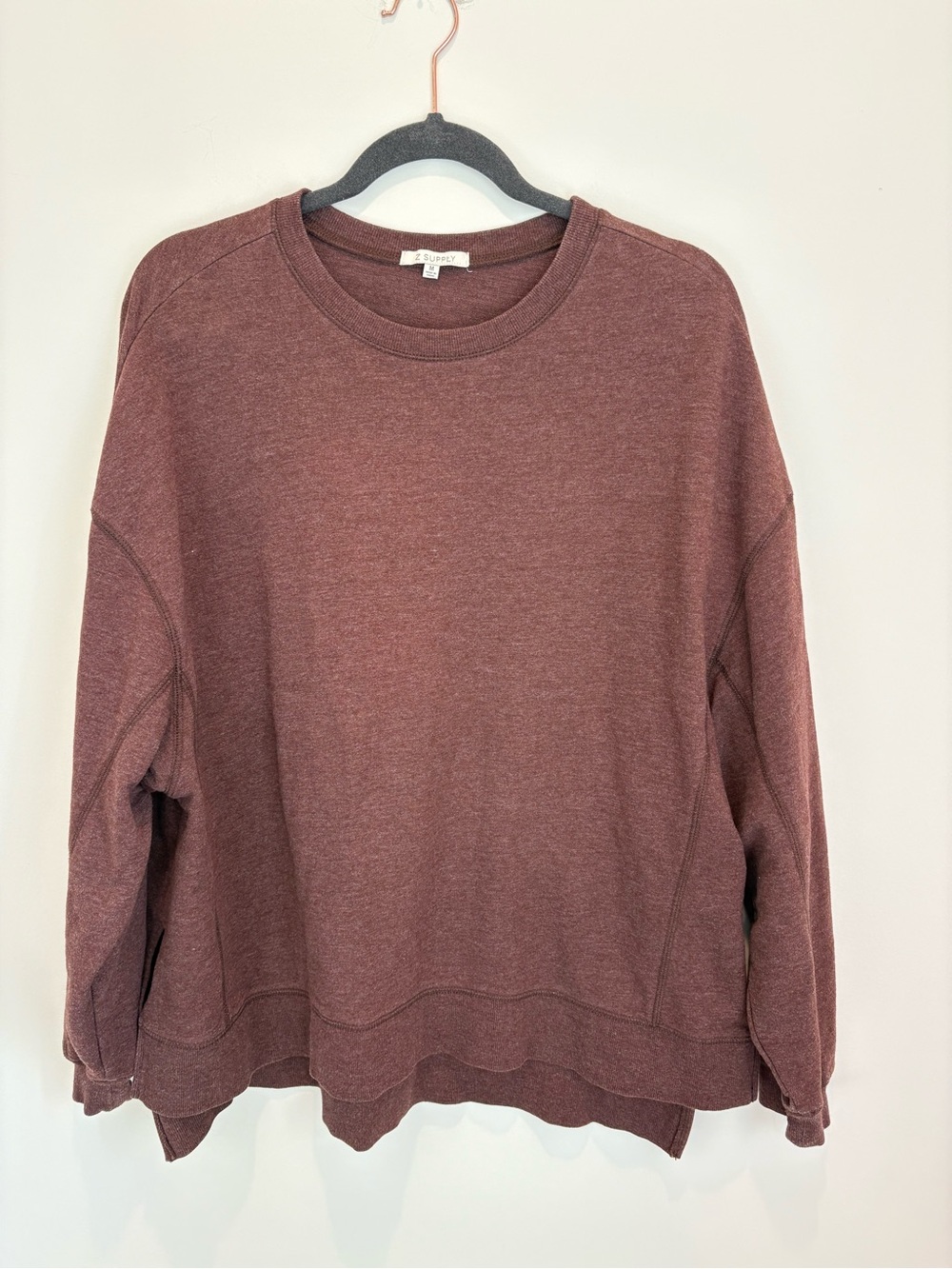 Z Supply Women's Crewneck Sweatshirt - Maroon